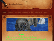 Tablet Screenshot of nataliasbulldogs.com
